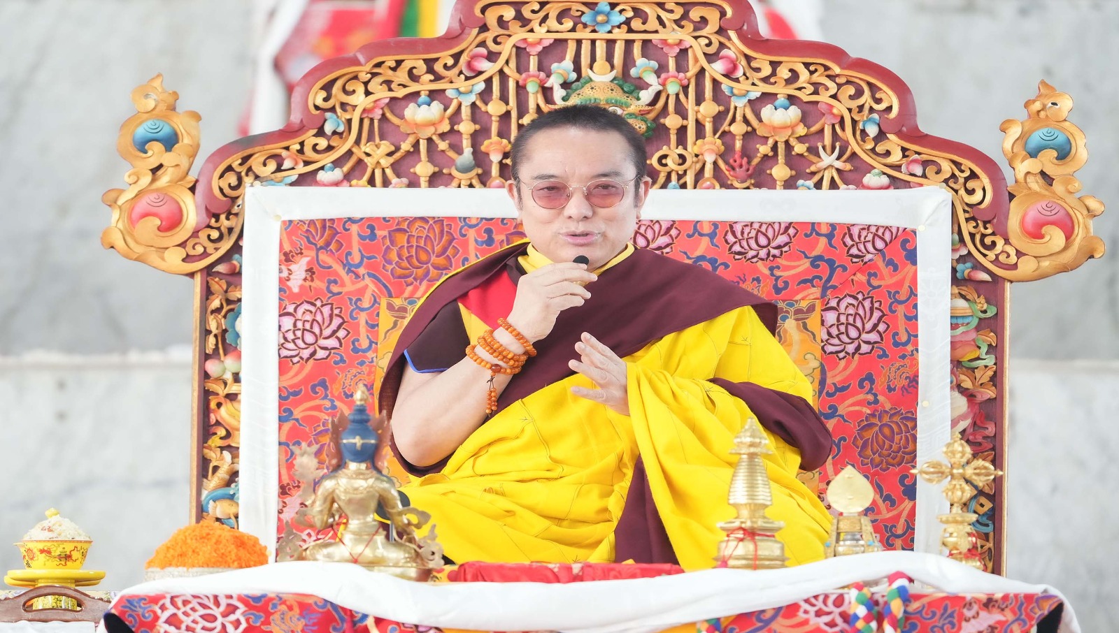 Chamgon Tai Situ Rinpoche Inaugurates the 8th Arya Kshema in Bodhgaya